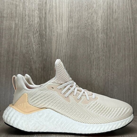 adidas Other - Adidas Shoes Mens 7.5 Alphaboost Ecru Tint 'Glow Orange' Running Sneakers G28565